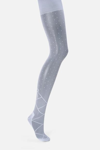 Princess Highway - Cream Spot & Bow Tights - cream