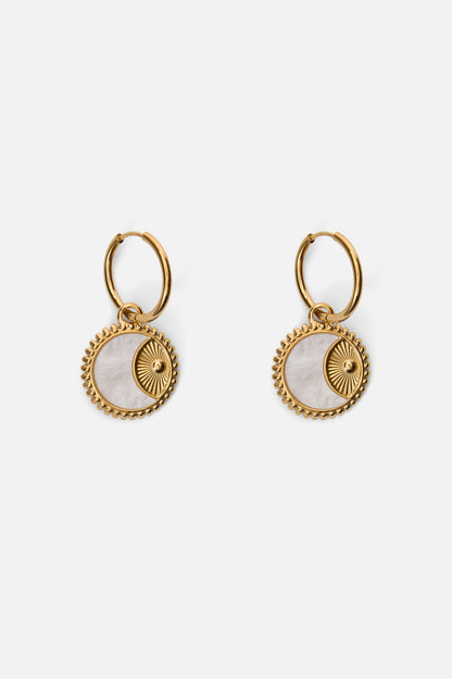 Princess Highway - Pretty Opal Earrings - gold