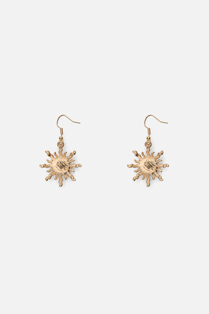 Princess Highway - Soft Pink Sun Earrings - gold