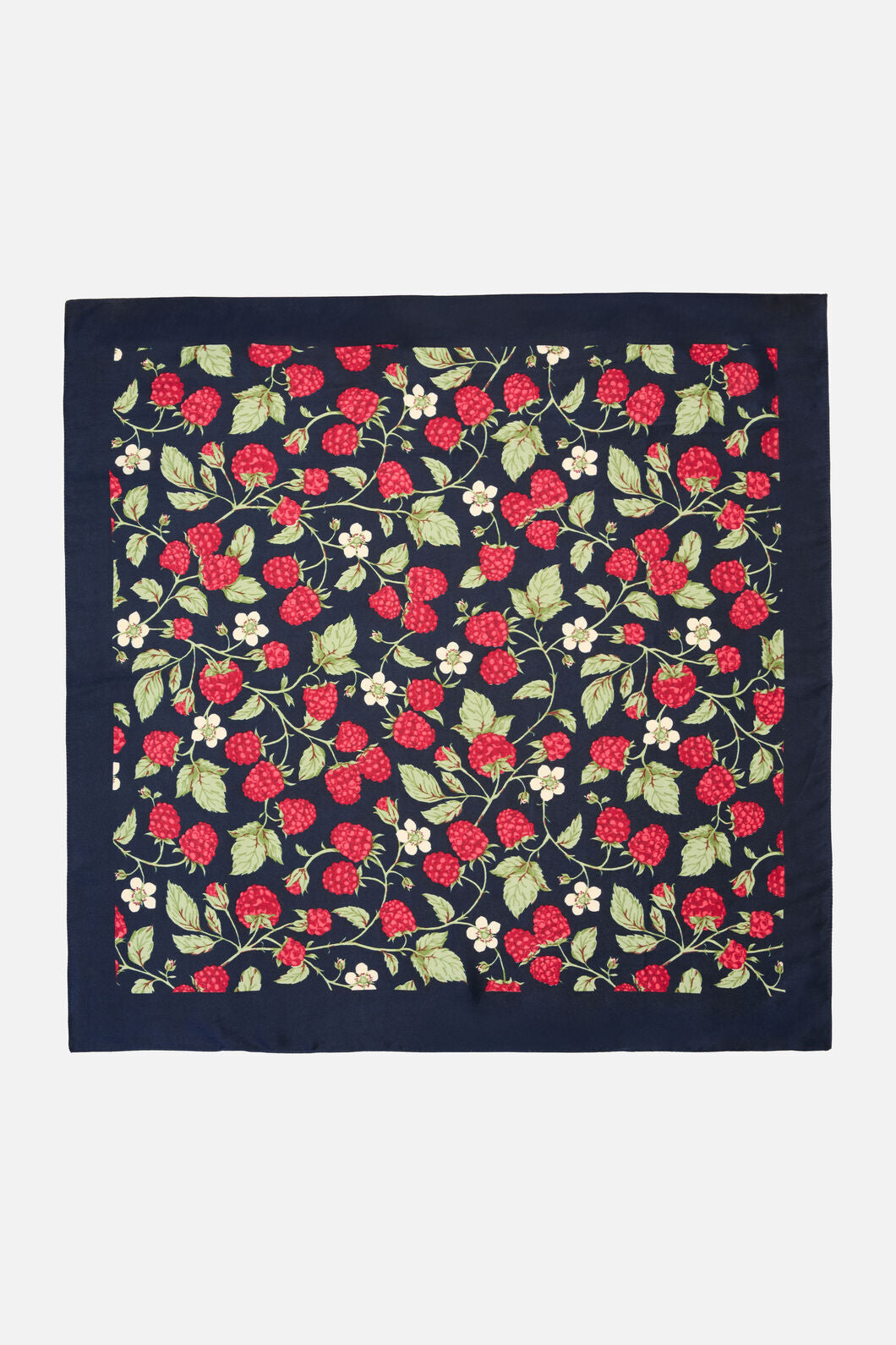Princess Highway - Raspberry Satin Scarf - navy
