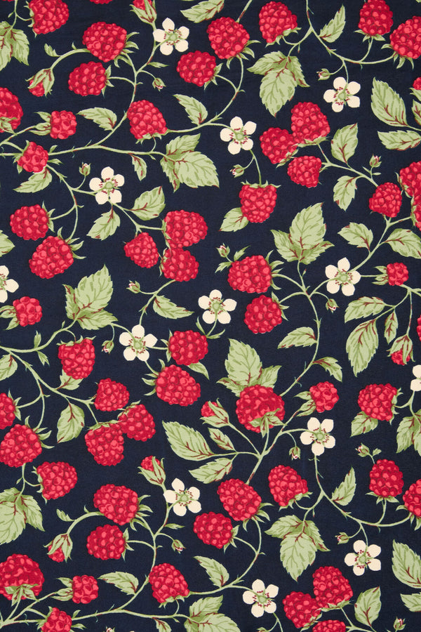 Princess Highway - Raspberry Satin Scarf - navy