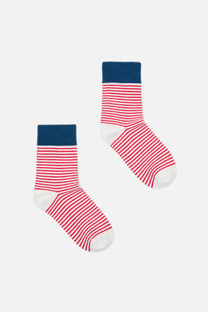 Princess Highway - Red Thin Stripe Sock - red