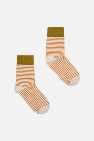 Princess Highway - Tan Thin Stripe Sock - tan