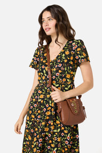 Princess Highway - Embroidered Bag - tan