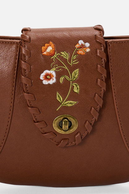 Princess Highway - Embroidered Bag - tan
