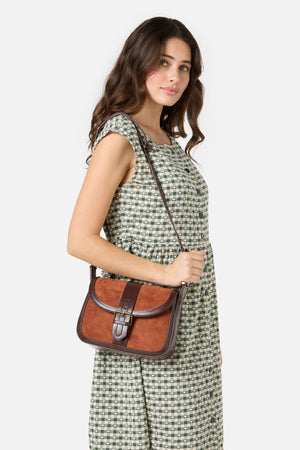 Princess Highway - Suede Look Vintage Bag - chocolate