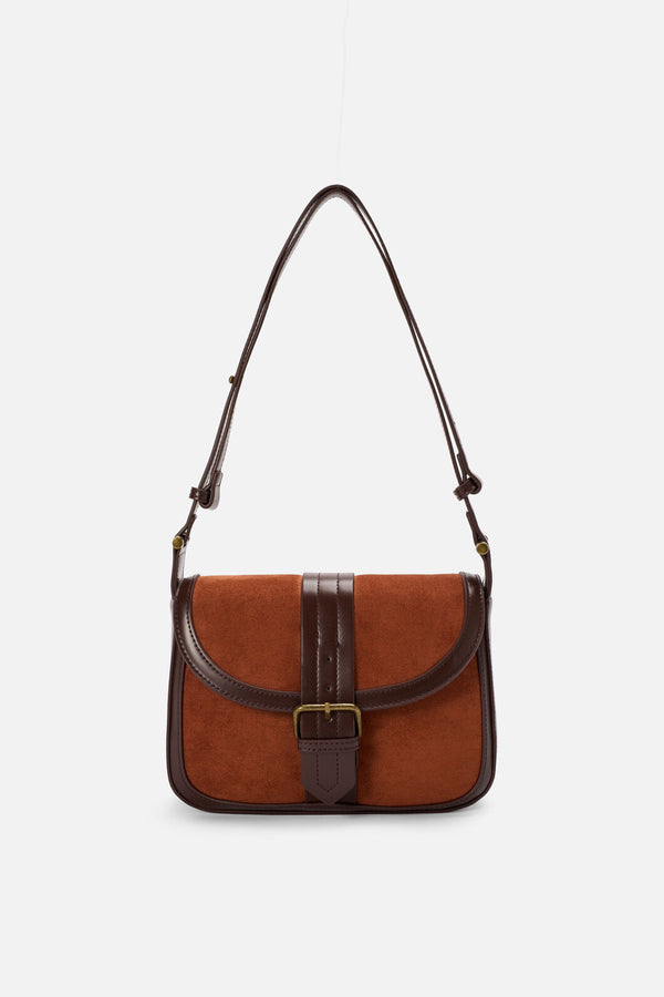 Princess Highway - Suede Look Vintage Bag - chocolate