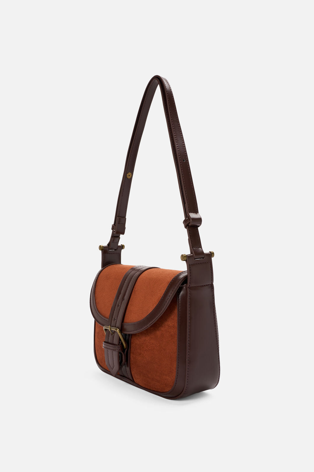 Princess Highway - Suede Look Vintage Bag - chocolate