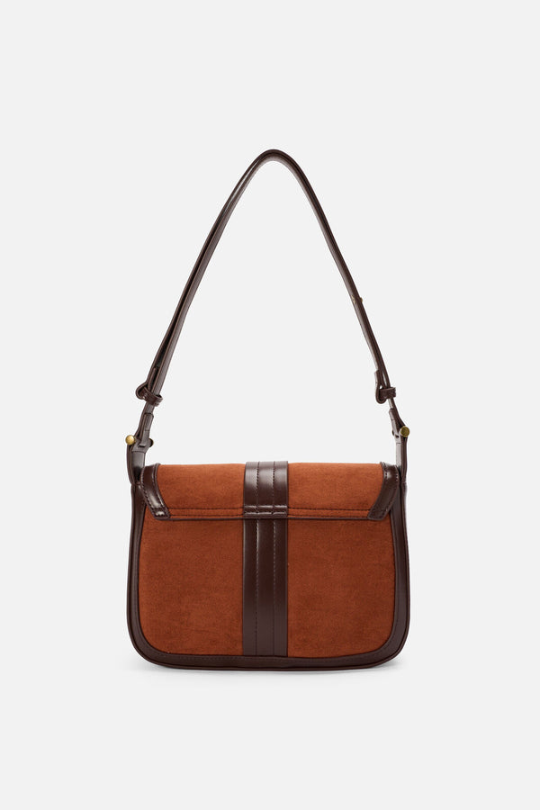 Princess Highway - Suede Look Vintage Bag - chocolate