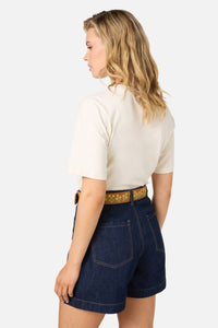 Princess Highway - Buttercup Embroidery Belt - tan