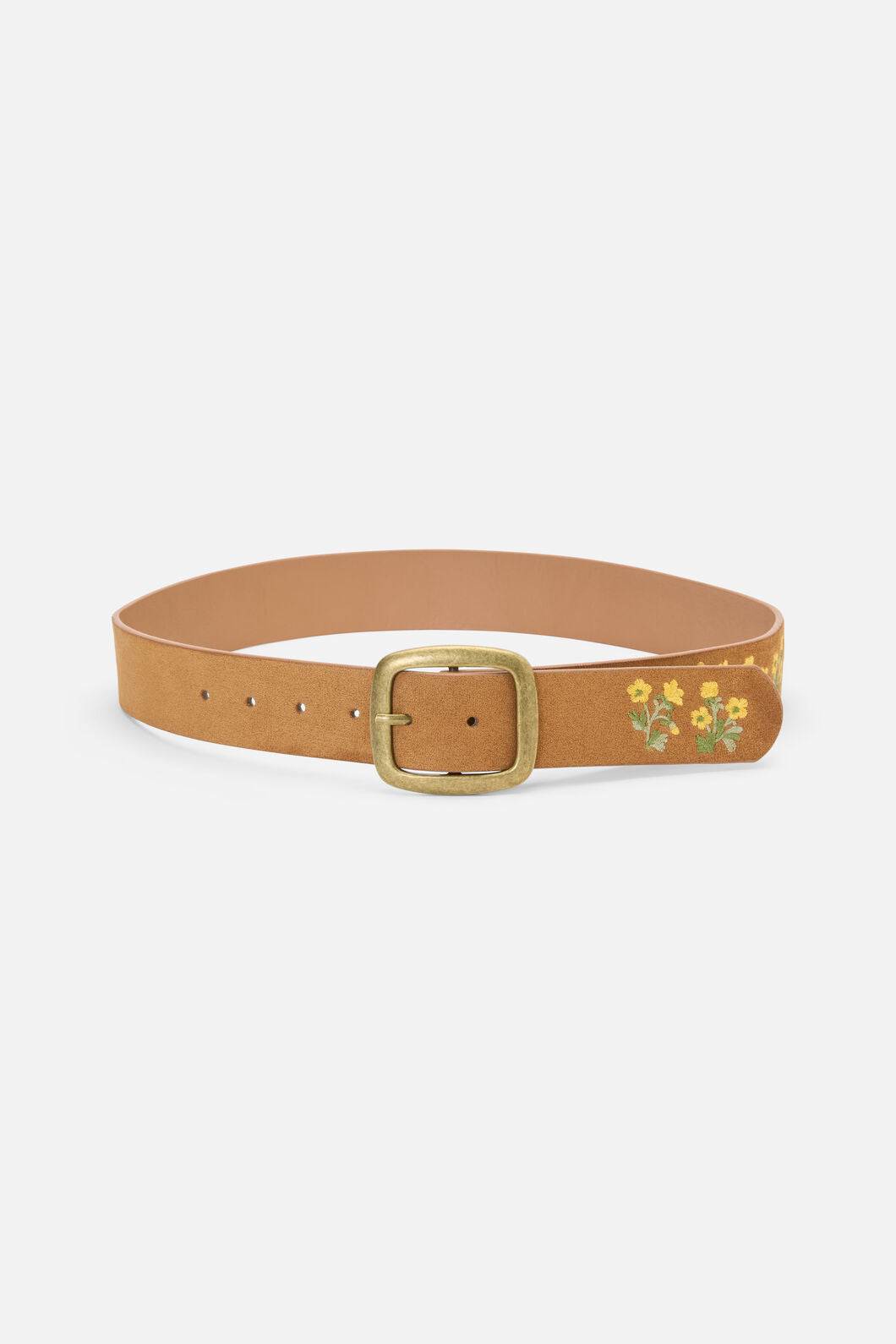 Princess Highway - Buttercup Embroidery Belt - tan