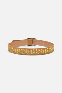 Princess Highway - Buttercup Embroidery Belt - tan