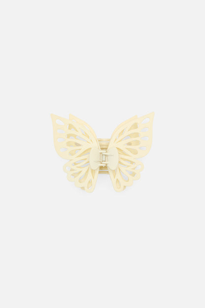 Princess Highway - Cream Butterfly Claw Clip - cream