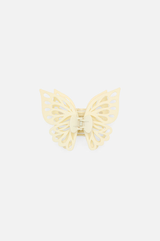 Princess Highway - Cream Butterfly Claw Clip - cream