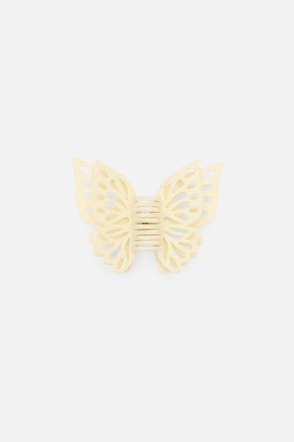 Princess Highway - Cream Butterfly Claw Clip - cream