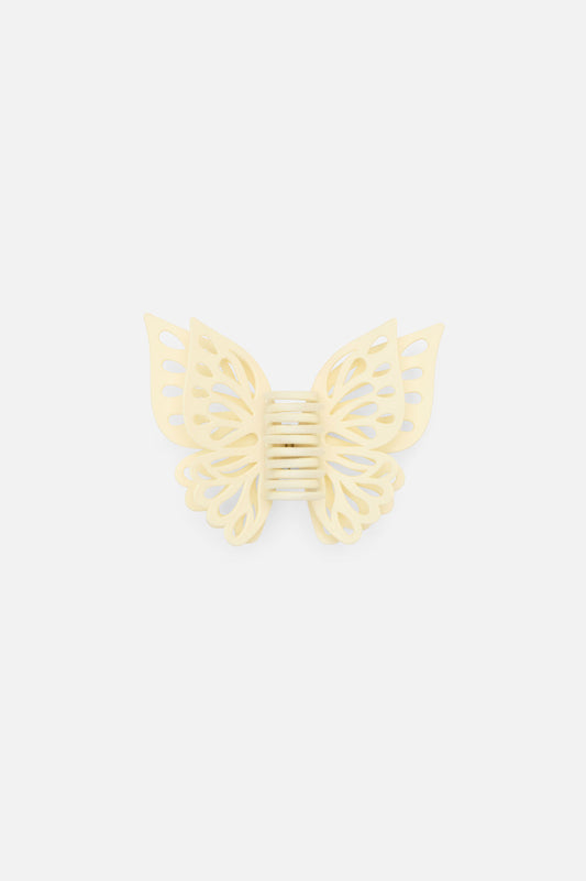 Princess Highway - Cream Butterfly Claw Clip - cream