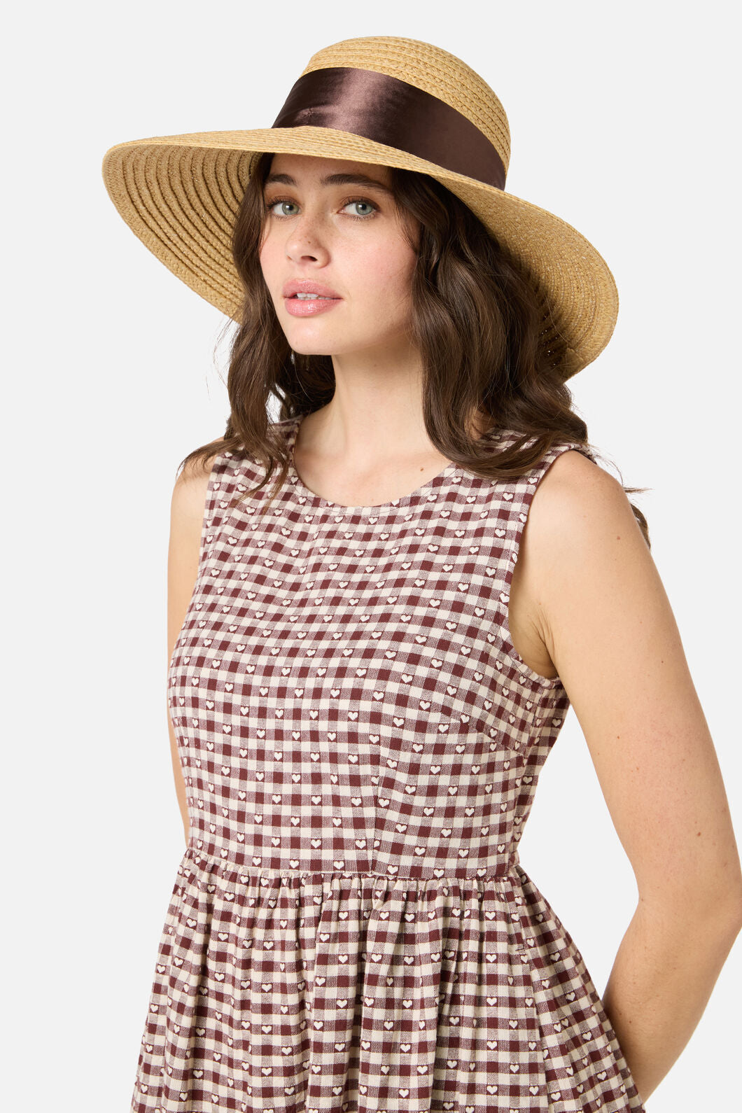 Princess Highway - Bow Hat with Ribbon - chocolate