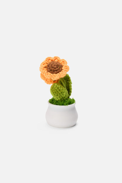 Princess Highway - Crochet Pot Plant Sunflowers - yellow