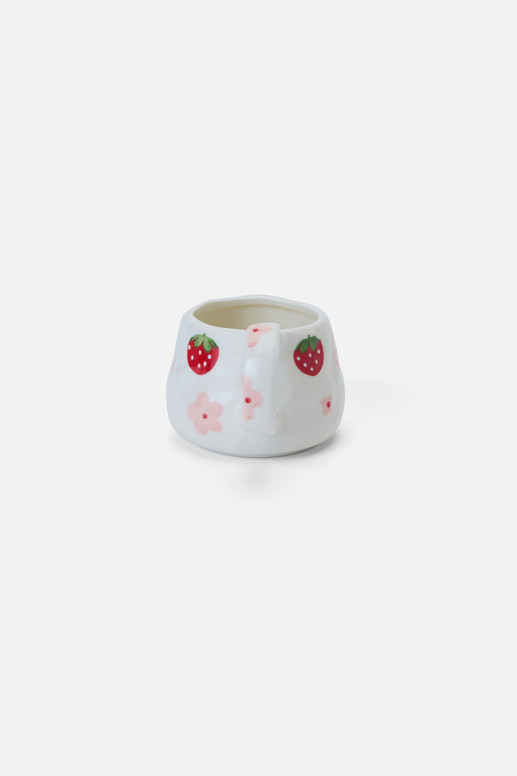 Princess Highway - Strawberry Cup & Saucer Set - white