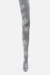 Princess Highway - Cream Roses Sheer Tights - cream