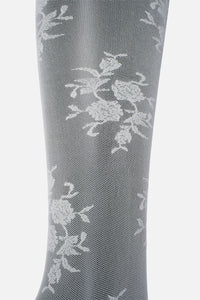 Princess Highway - Cream Roses Sheer Tights - cream