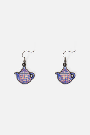 Princess Highway - Afternoon Teapot Earrings - blue