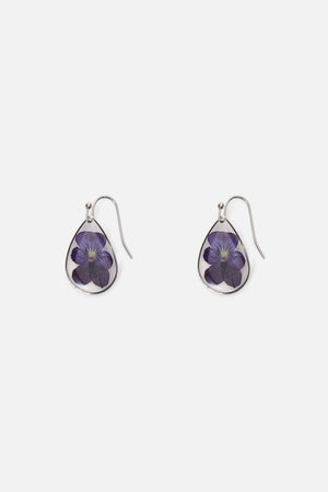 Princess Highway - Pansy Earrings - purple