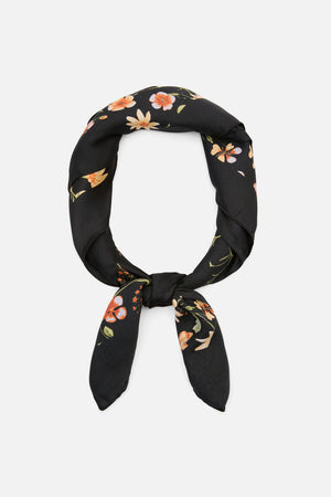 Princess Highway - Alyssa Square Satin Scarf - black