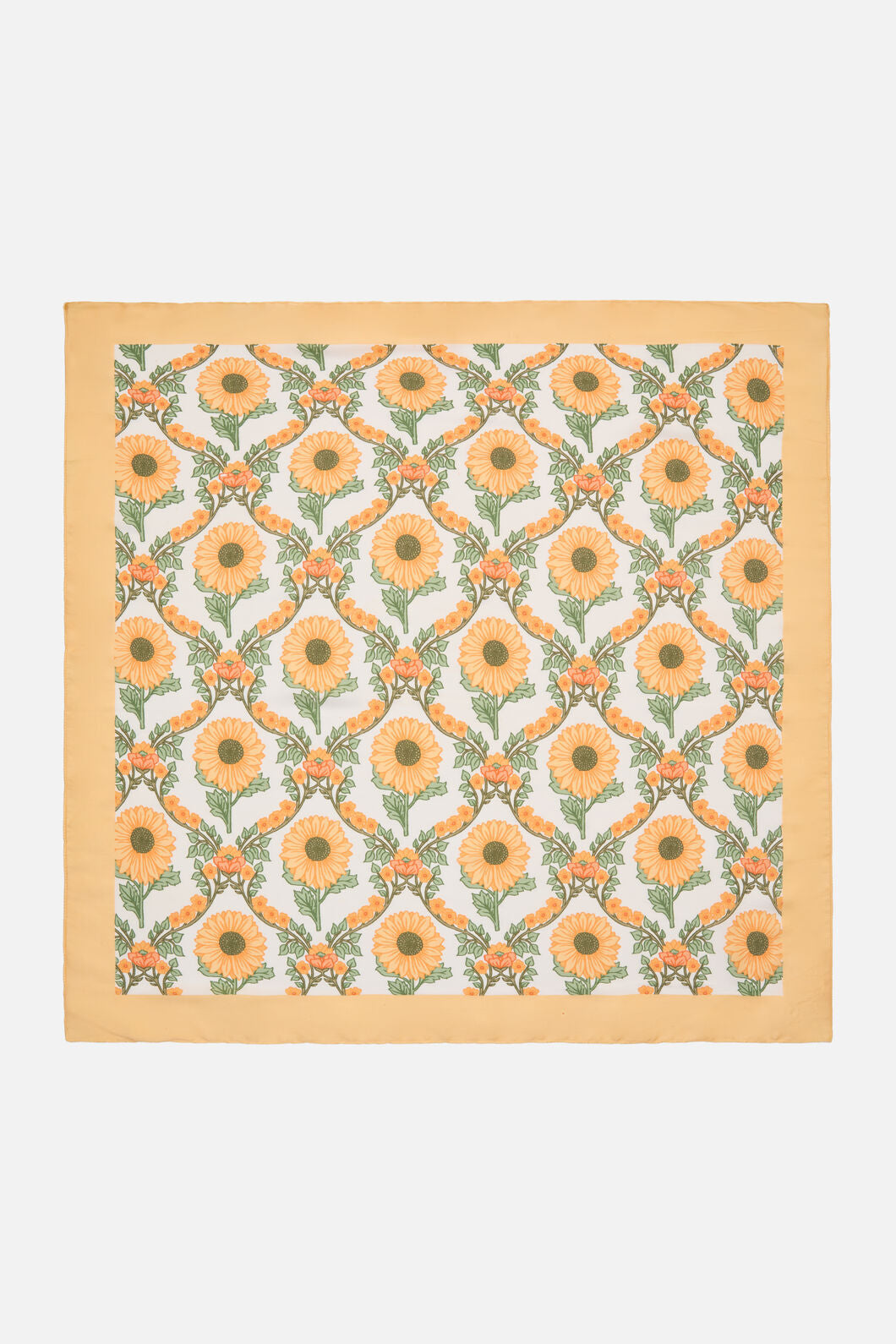 Princess Highway - Luxe Sunflower Satin Scarf - yellow