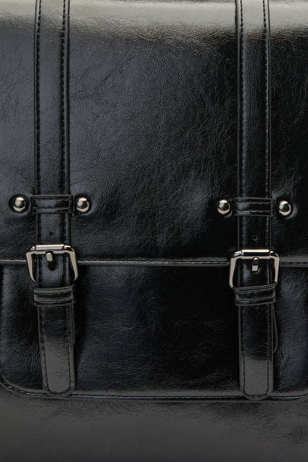 black faux leather backpack australia Black Backpack – Dangerfield