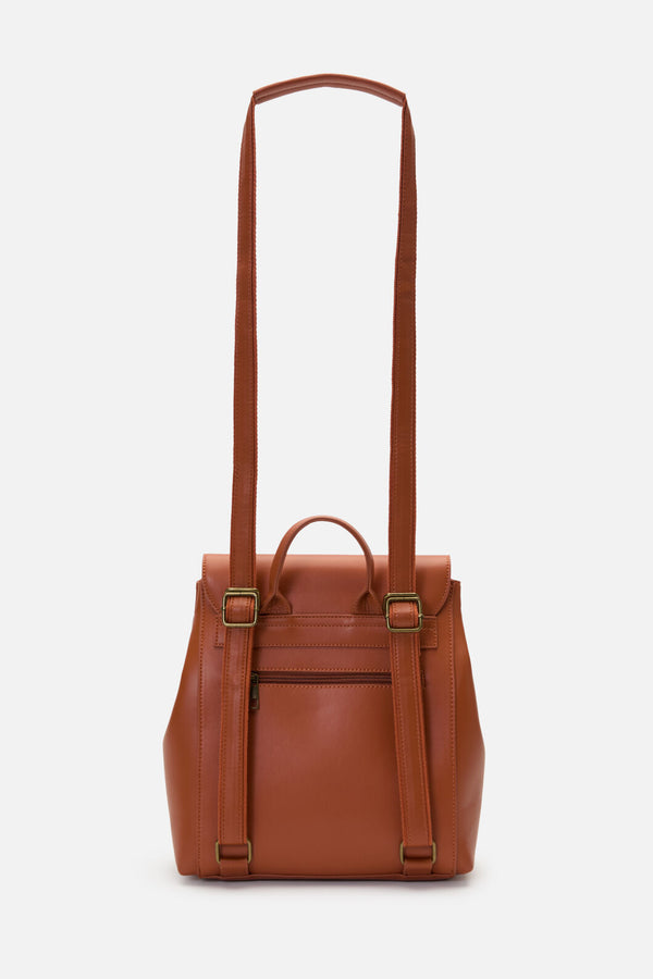 Princess Highway - Cat & Flora Embroidery Backpack - tan