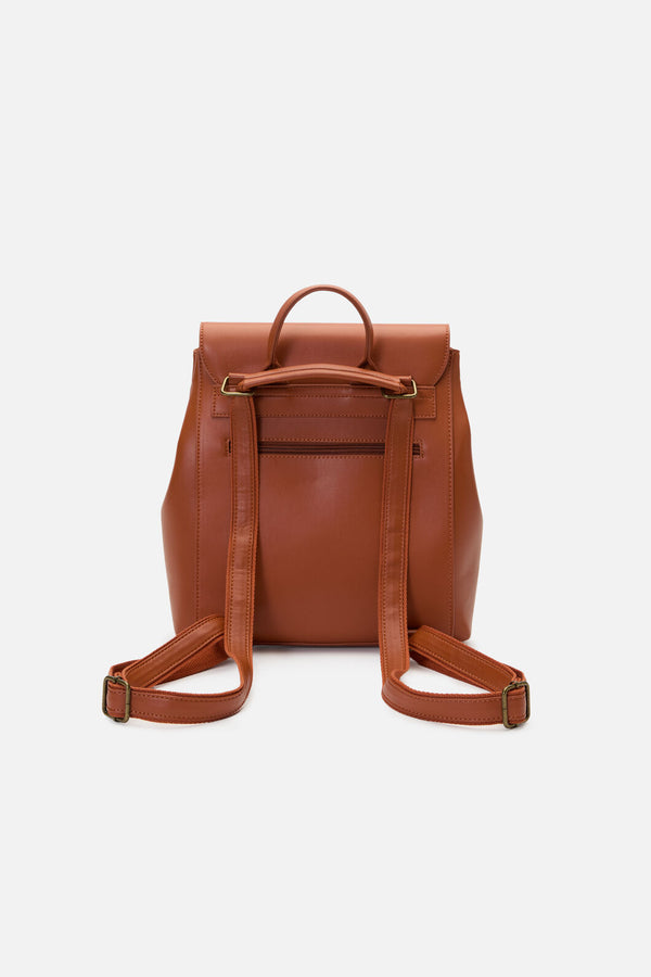 Princess Highway - Cat & Flora Embroidery Backpack - tan