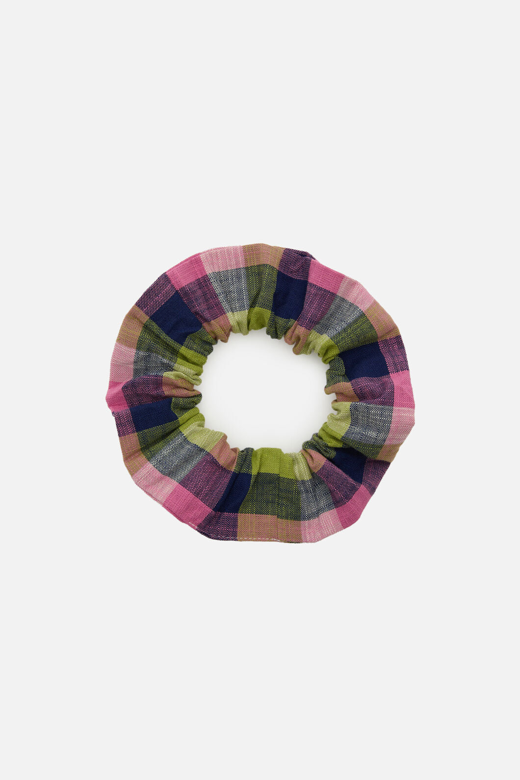 Princess Highway - Cassie Check Scrunchie - blue