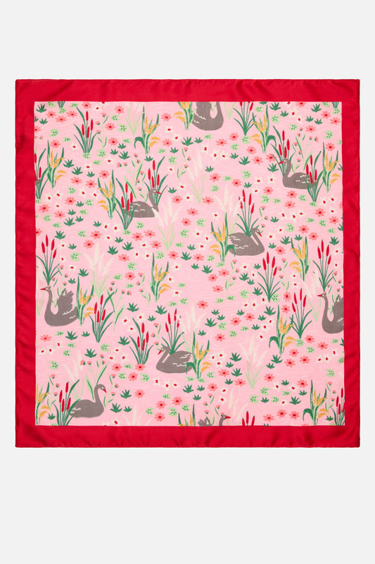 Princess Highway - Swan Satin Scarf - pink