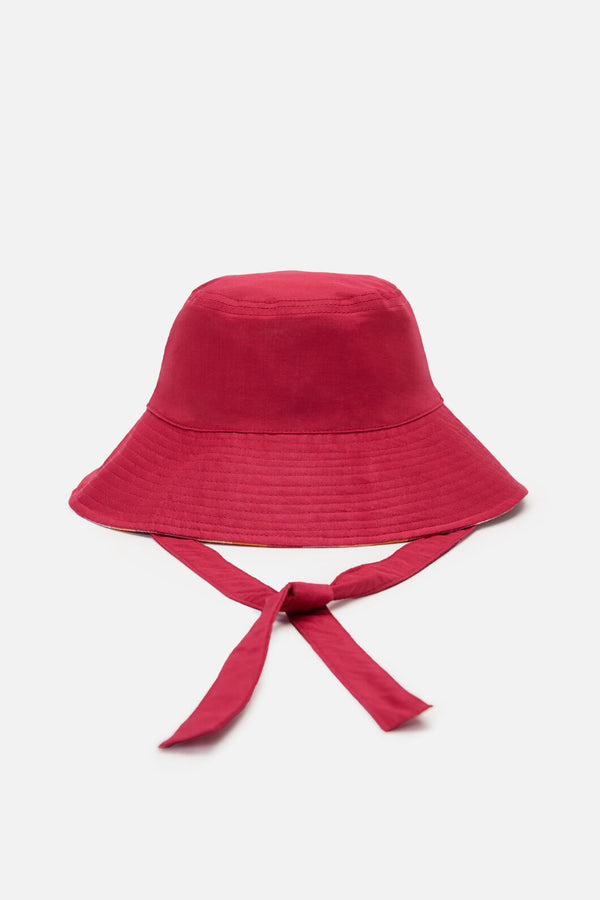 Princess Highway - Cassie Check Reversible Hat - red