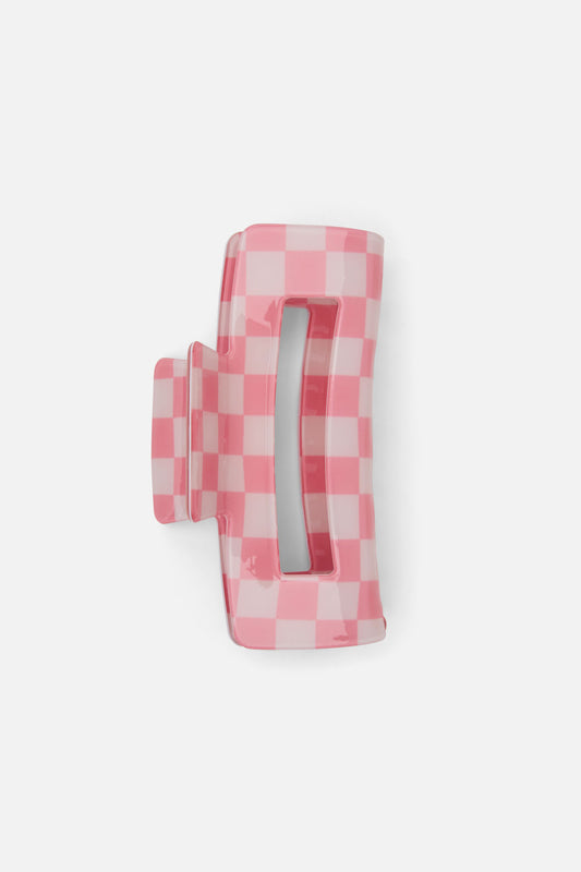 Princess Highway - Gingham Claw Clip - pink