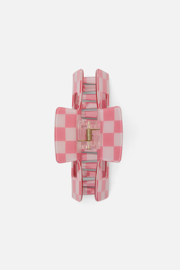 Princess Highway - Gingham Claw Clip - pink