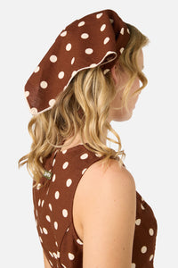 Princess Highway - Chocolate Spot Head Scarf - chocolate