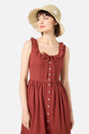 Princess Highway - Daisy Embroidery Straw Hat - natural