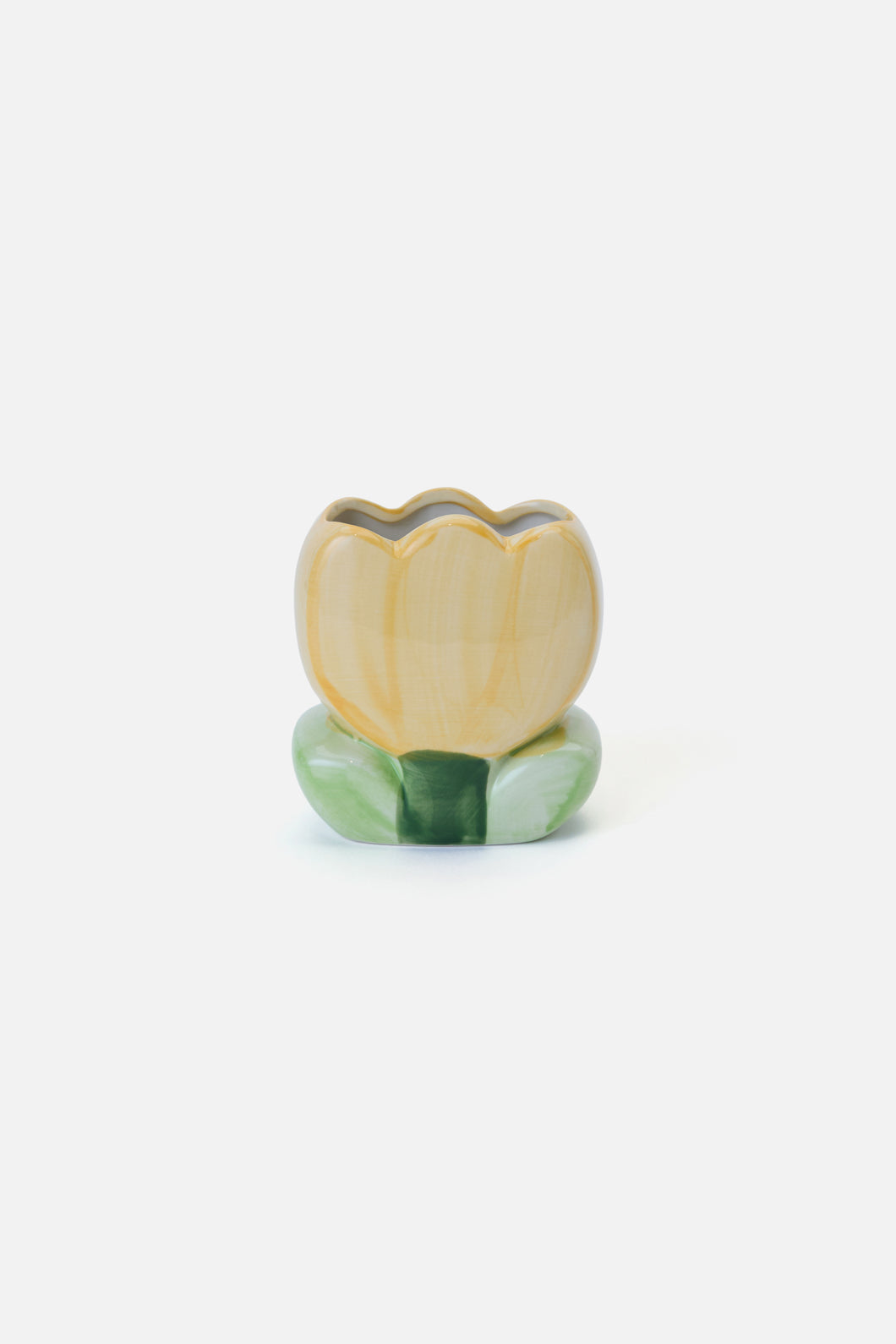 Princess Highway - Cute Tulip Vase - yellow