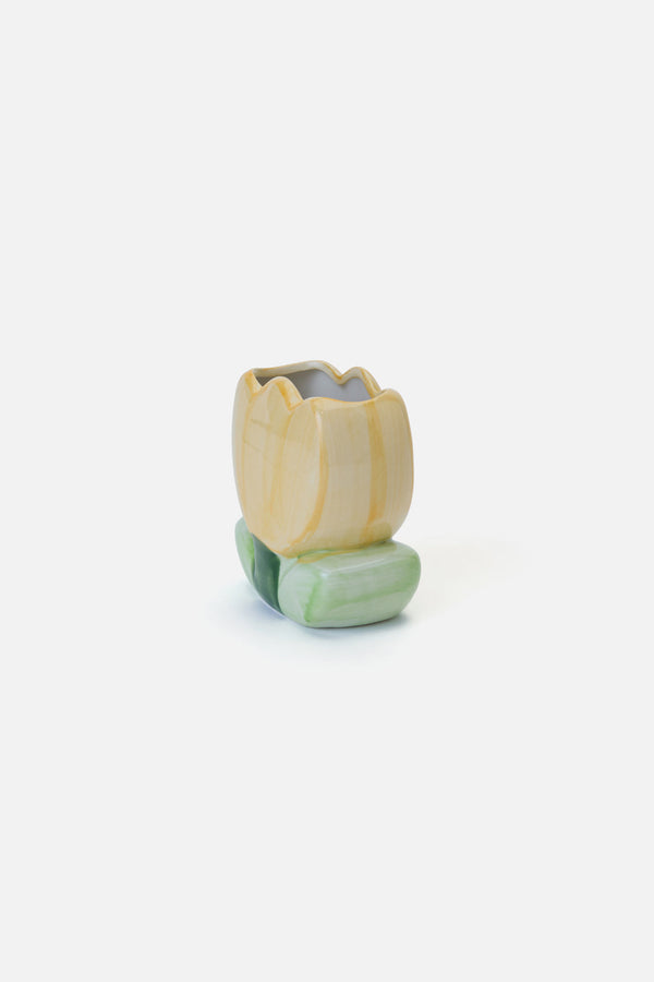 Princess Highway - Cute Tulip Vase - yellow