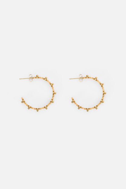 Princess Highway - Daisy Hoop Earrings - gold