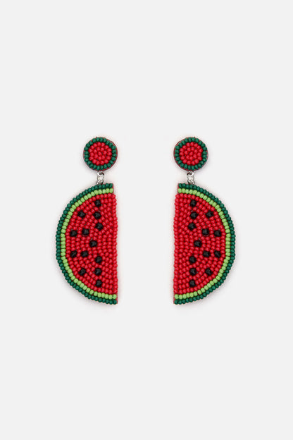 Princess Highway - Watermelon Beaded Earrings - watermelon
