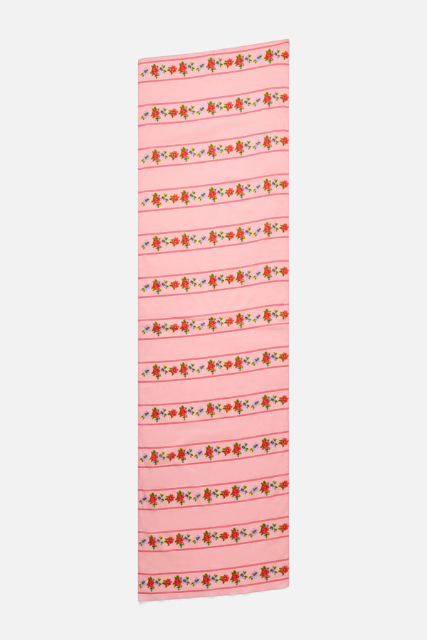 Princess Highway - Floral Soft Cotton Scarf - pink