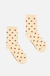 Princess Highway - Chocolate Spot Socks - cream