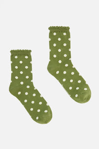 Princess Highway - Olive Spot Socks - olive