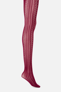 Princess Highway - Burgundy Lacey Tight - burgundy