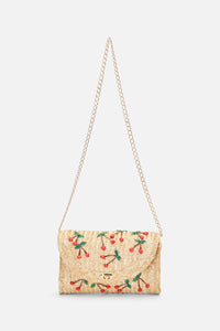 Princess Highway - Cherry Straw Bag - natural