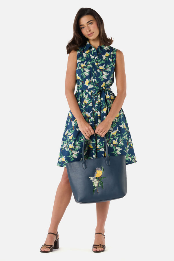Princess Highway - Eastern Yellow Robin Tote - navy