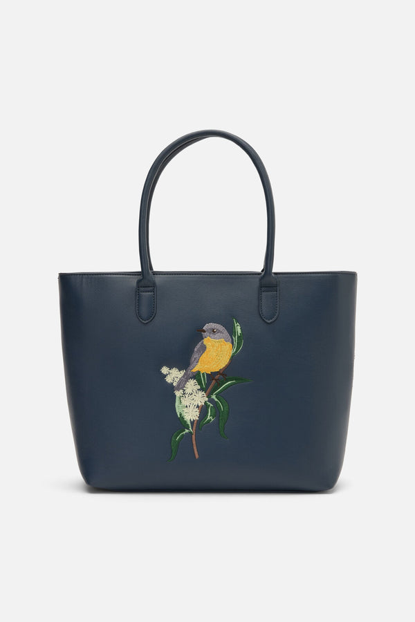 Princess Highway - Eastern Yellow Robin Tote - navy